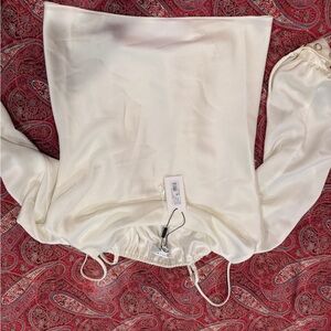 Milly Cream Satin Top